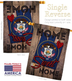 State Utah Home Sweet Home - States Americana Vertical Impressions Decorative Flags HG191116 Made In USA