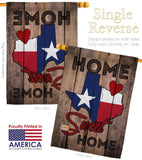 State Texas Home Sweet Home - States Americana Vertical Impressions Decorative Flags HG191119 Made In USA
