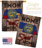 State Nebraska Home Sweet Home - States Americana Vertical Impressions Decorative Flags HG191125 Made In USA