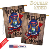 State Michigan Home Sweet Home - States Americana Vertical Impressions Decorative Flags HG191135 Printed In USA