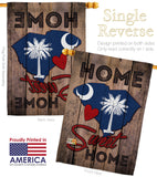 State South Carolina Home Sweet Home - States Americana Vertical Impressions Decorative Flags HG191142 Made In USA