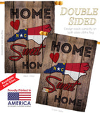 State North Carolina Home Sweet Home - States Americana Vertical Impressions Decorative Flags HG191144 Made In USA