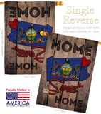 State Pennsylvania Home Sweet Home - States Americana Vertical Impressions Decorative Flags HG191147 Made In USA