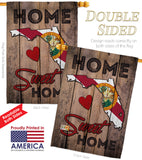 State Florida Home Sweet Home - States Americana Vertical Impressions Decorative Flags HG191151 Made In USA