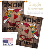 State Florida Home Sweet Home - States Americana Vertical Impressions Decorative Flags HG191151 Made In USA