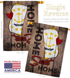 State Rhode Island Home Sweet Home - States Americana Vertical Impressions Decorative Flags HG191156 Made In USA