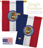 Missouri - States Americana Vertical Impressions Decorative Flags HG191526 Made In USA