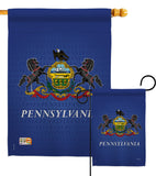 Pennsylvania - States Americana Vertical Impressions Decorative Flags HG108081 Made In USA