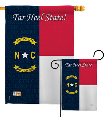 North Carolina - States Americana Vertical Impressions Decorative Flags HG108087 Made In USA