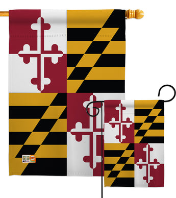 Maryland - States Americana Vertical Impressions Decorative Flags HG108102 Made In USA