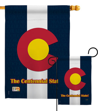 Colorado - States Americana Vertical Impressions Decorative Flags HG108104 Made In USA