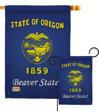 Oregon - States Americana Vertical Impressions Decorative Flags HG108109 Made In USA