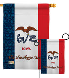 Iowa - States Americana Vertical Impressions Decorative Flags HG108111 Made In USA