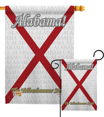 Alabama - States Americana Vertical Impressions Decorative Flags HG108117 Made In USA