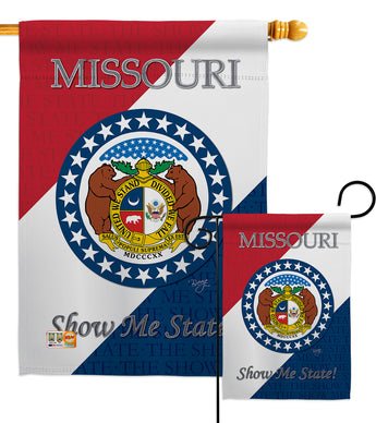 Missouri - States Americana Vertical Impressions Decorative Flags HG108129 Made In USA