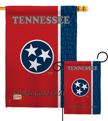 Tennessee - States Americana Vertical Impressions Decorative Flags HG108130 Made In USA