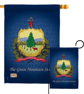 Vermont - States Americana Vertical Impressions Decorative Flags HG108134 Made In USA