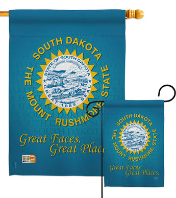 South Dakota - States Americana Vertical Impressions Decorative Flags HG108146 Made In USA