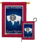 Wyoming - States Americana Vertical Impressions Decorative Flags HG108189 Made In USA