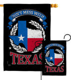 Don't mess Texas - States Americana Vertical Impressions Decorative Flags HG108440 Made In USA