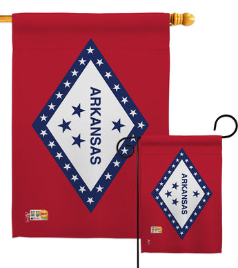 Arkansas - States Americana Vertical Impressions Decorative Flags HG140504 Made In USA