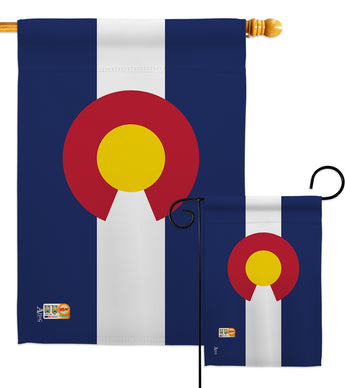 Colorado - States Americana Vertical Impressions Decorative Flags HG140506 Made In USA