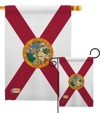 Florida - States Americana Vertical Impressions Decorative Flags HG140510 Made In USA