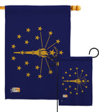 Indiana - States Americana Vertical Impressions Decorative Flags HG140515 Made In USA