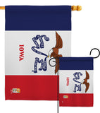 Iowa - States Americana Vertical Impressions Decorative Flags HG140516 Made In USA