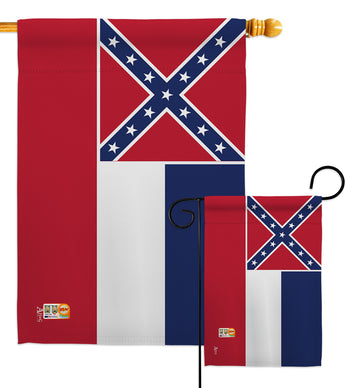 Mississippi - States Americana Vertical Impressions Decorative Flags HG140525 Made In USA