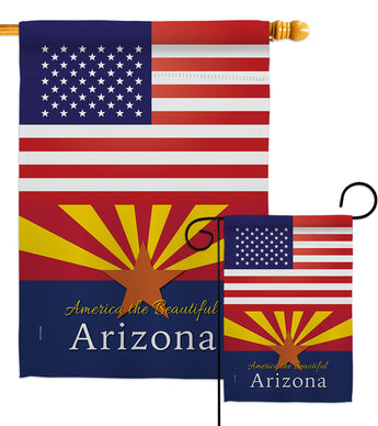 US Arizona - States Americana Vertical Impressions Decorative Flags HG140554 Made In USA