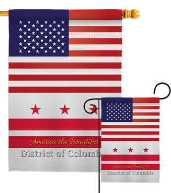 US District of Columbia - States Americana Vertical Impressions Decorative Flags HG140560 Made In USA