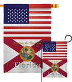 US Florida - States Americana Vertical Impressions Decorative Flags HG140561 Made In USA