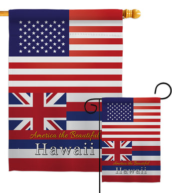 US Hawaii - States Americana Vertical Impressions Decorative Flags HG140563 Made In USA