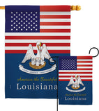 US Louisiana - States Americana Vertical Impressions Decorative Flags HG140570 Made In USA