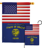 US Oregon - States Americana Vertical Impressions Decorative Flags HG140589 Made In USA