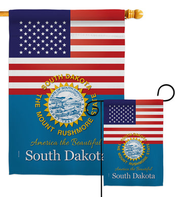 US South Dakota - States Americana Vertical Impressions Decorative Flags HG140593 Made In USA