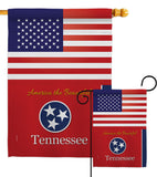 US Tennessee - States Americana Vertical Impressions Decorative Flags HG140594 Made In USA