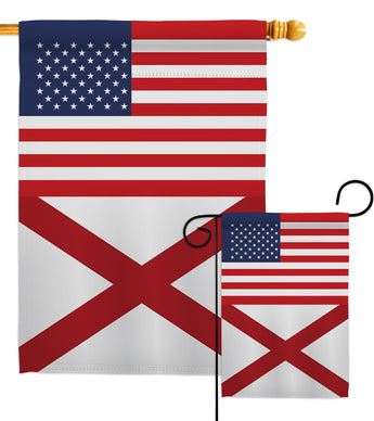 US Alabama - States Americana Vertical Impressions Decorative Flags HG140751 Made In USA