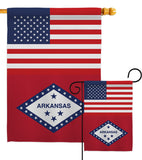 US Arkansas - States Americana Vertical Impressions Decorative Flags HG140754 Made In USA