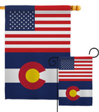 US Colorado - States Americana Vertical Impressions Decorative Flags HG140756 Made In USA