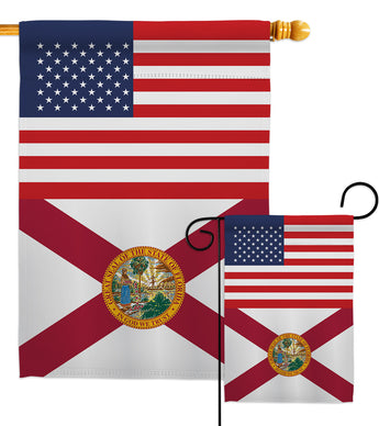 US Florida - States Americana Vertical Impressions Decorative Flags HG140760 Made In USA