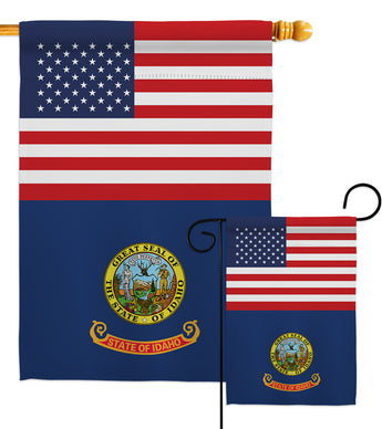 US Idaho - States Americana Vertical Impressions Decorative Flags HG140763 Made In USA