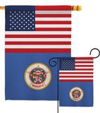 US Minnesota - States Americana Vertical Impressions Decorative Flags HG140774 Made In USA