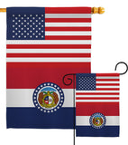 US Missouri - States Americana Vertical Impressions Decorative Flags HG140776 Made In USA