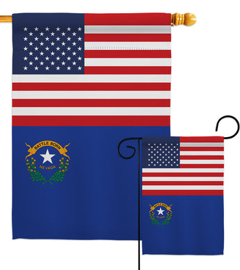 US Nevada - States Americana Vertical Impressions Decorative Flags HG140781 Made In USA
