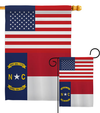 US North Carolina - States Americana Vertical Impressions Decorative Flags HG140788 Made In USA