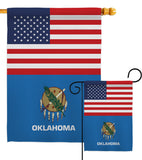 US Oklahoma - States Americana Vertical Impressions Decorative Flags HG140794 Made In USA