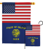 US Oregon - States Americana Vertical Impressions Decorative Flags HG140796 Made In USA