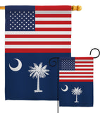 US South Carolina - States Americana Vertical Impressions Decorative Flags HG140799 Made In USA